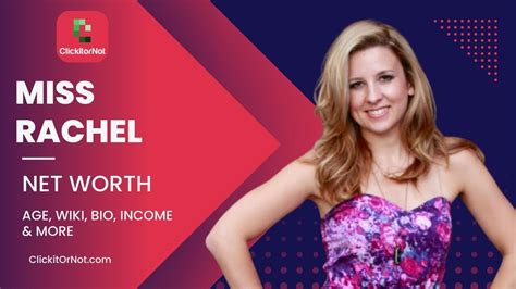 miss rachel salary|net worth of miss rachel.